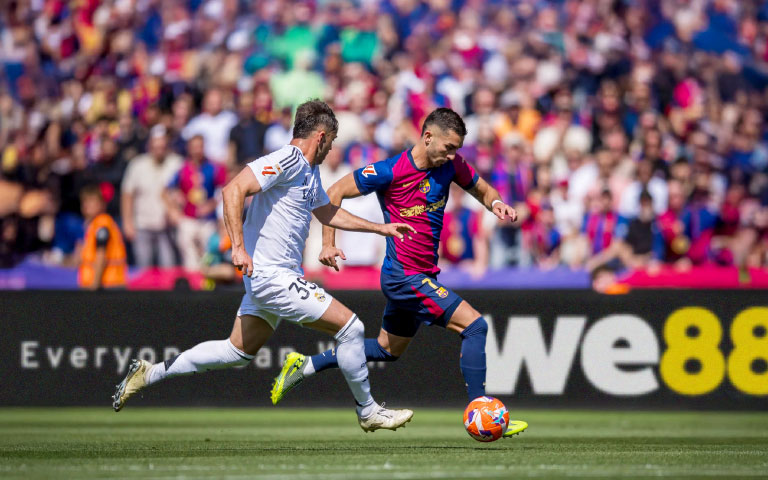 WE88 Digital Billboard Highlight during Espanyol vs Barcelona match, La Liga 2024/2